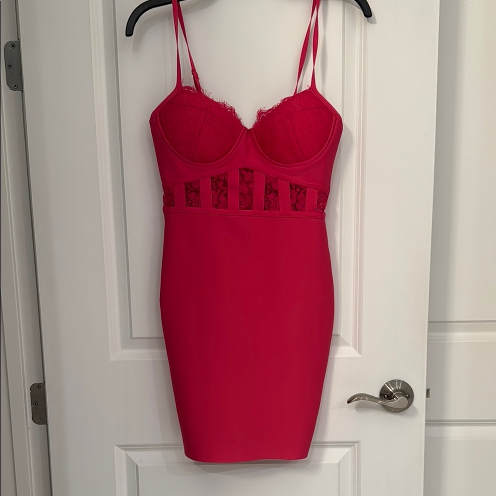 Pink Strappy Bodycon Dress